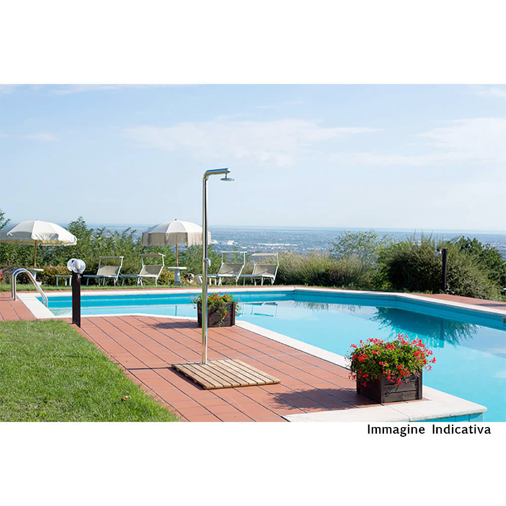 Doccia da Giardino Temporizzatore ATI Docce Stilo-P Inox Anodizzato...