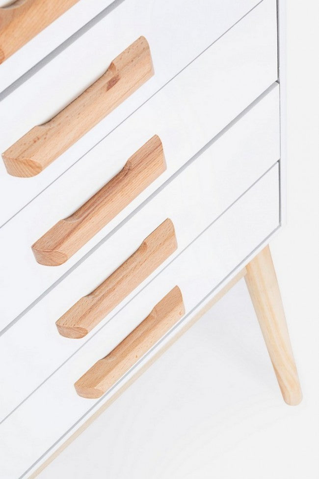 Cassettiera 5 Cassetti Ordinary Bianco in Legno...