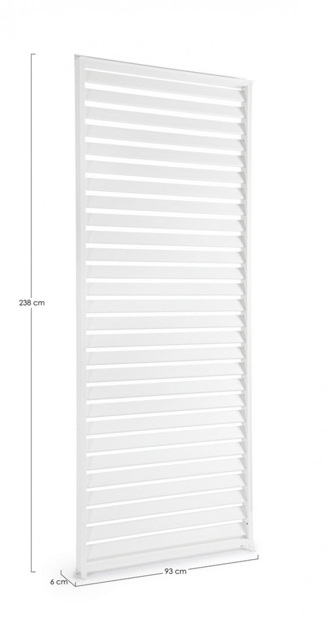 Pannello Frangisole Laterale per Pergola 93x6x238h cm Ocean Bianco...