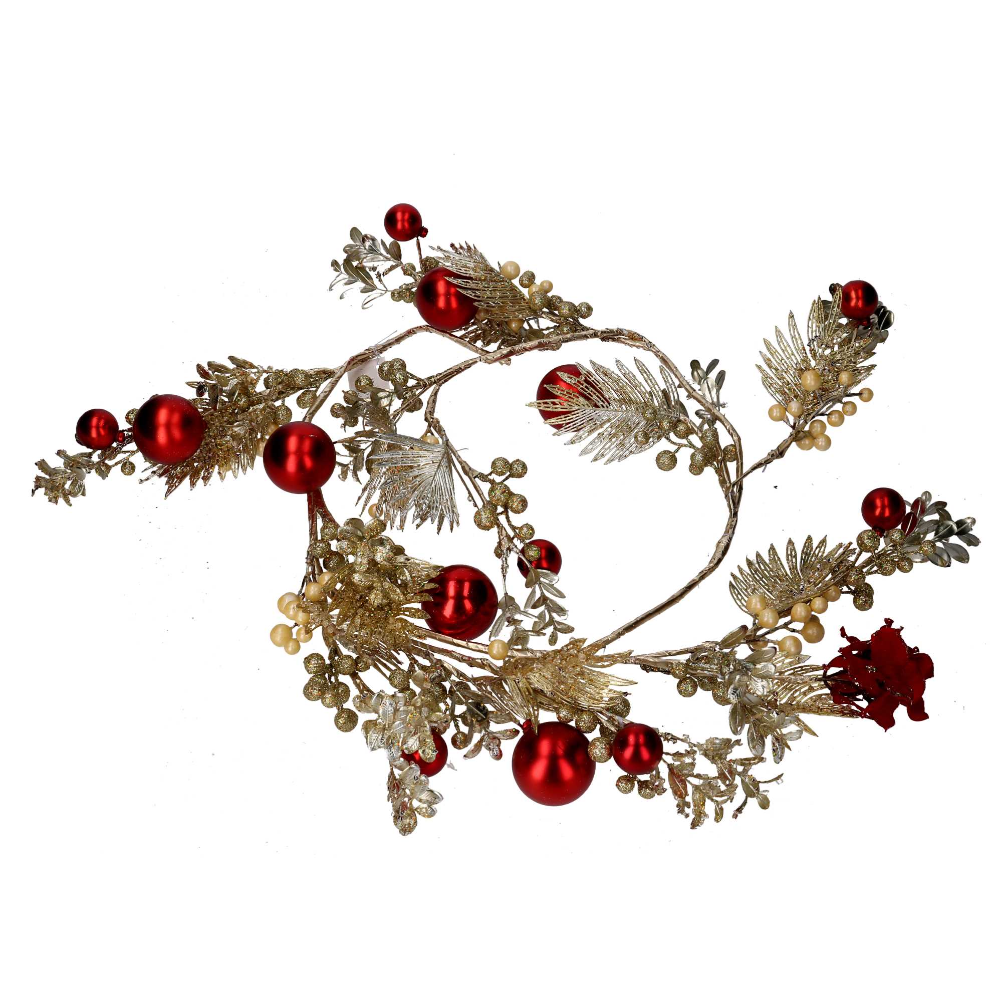 Festone plastica sfere rosso cm 125...