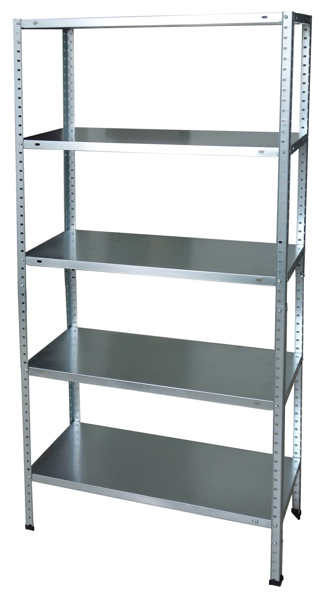 Image of Scaffale 5 Ripiani in Metallo Galvanizzato Fadi argento