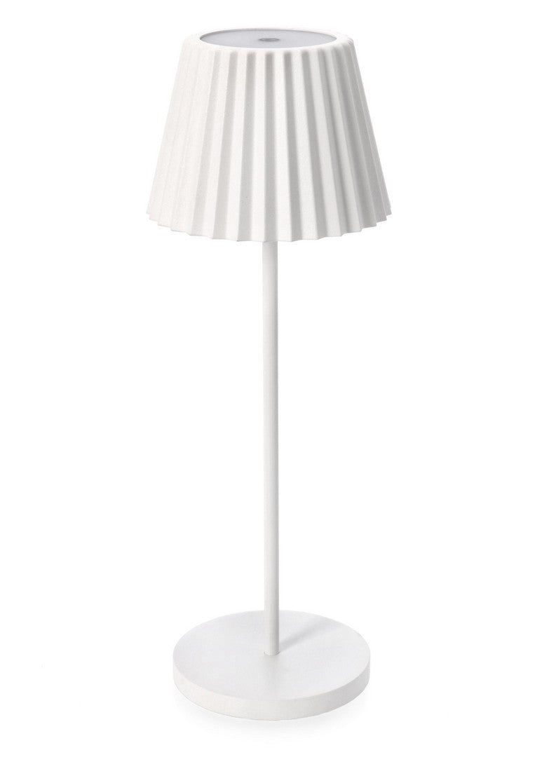 Lampada da Tavolo Ø12,5x36 cm in Metallo Artika Bianca