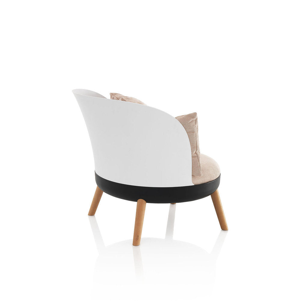 Poltroncina Imbottita 70x81x72 cm in Microfibra Rosa...