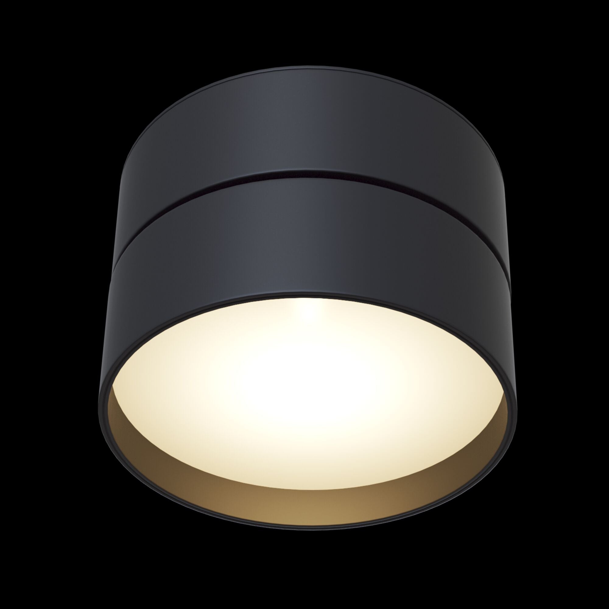 Plafoniera Ceiling & Wall in Alluminio Onda Nero