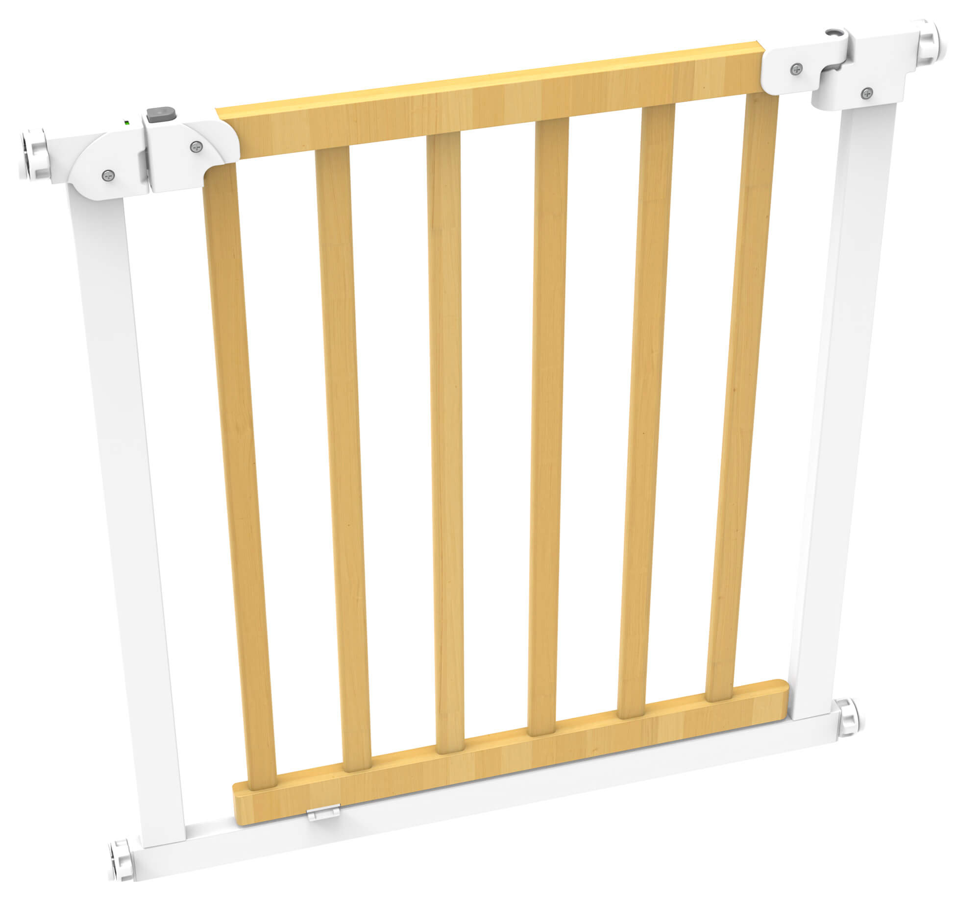 Image of Cancelletto Bambini 75x76h cm Barriera di Protezione Bianco e Legno
