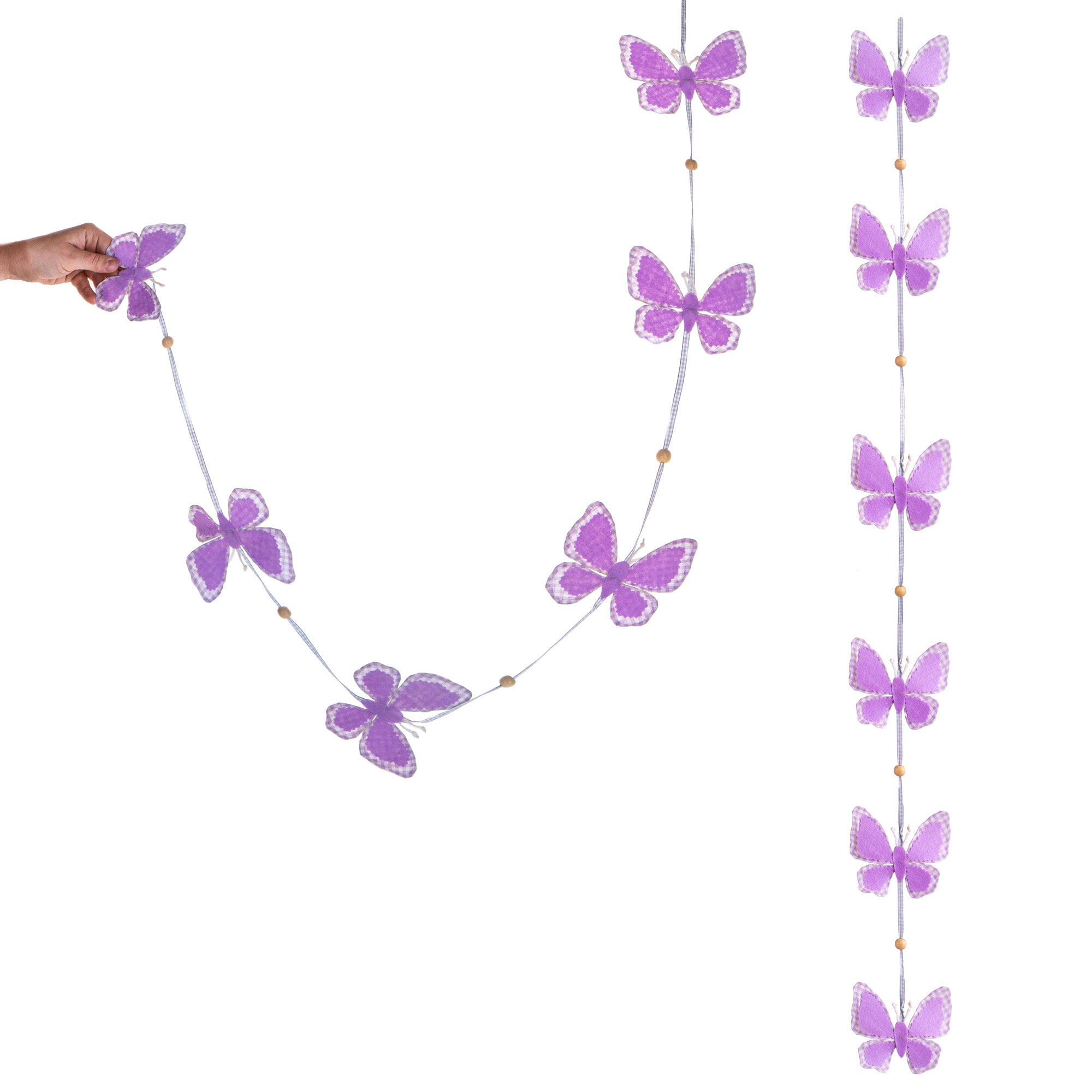 Set 4 Ghirlande 6 Farfalle 150 cm...