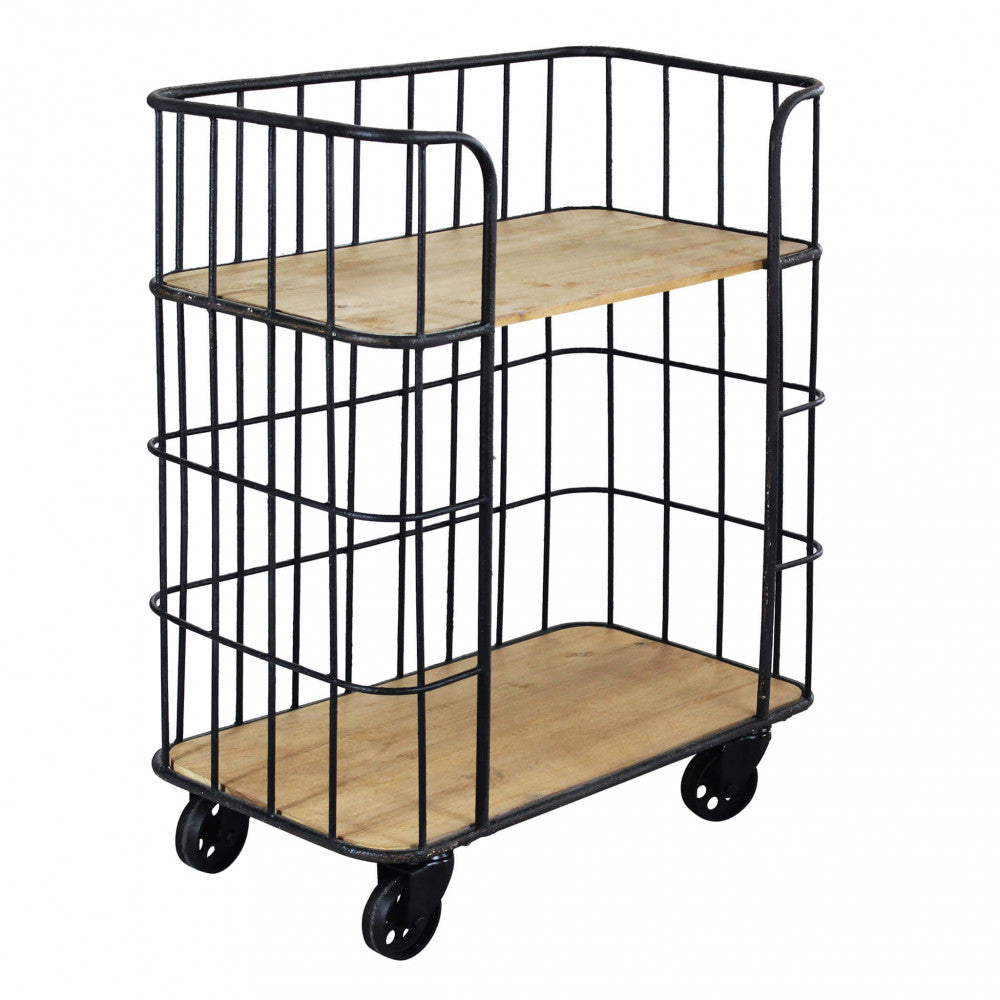 Mobile Allyn 72x38,5x86,5 h cm in Legno Nero