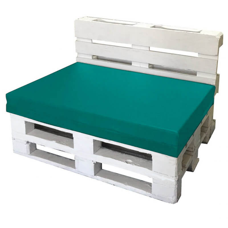 Cuscini per Pallet 120x80cm Seduta e Schienale in Poliestere Avalli Turchese...