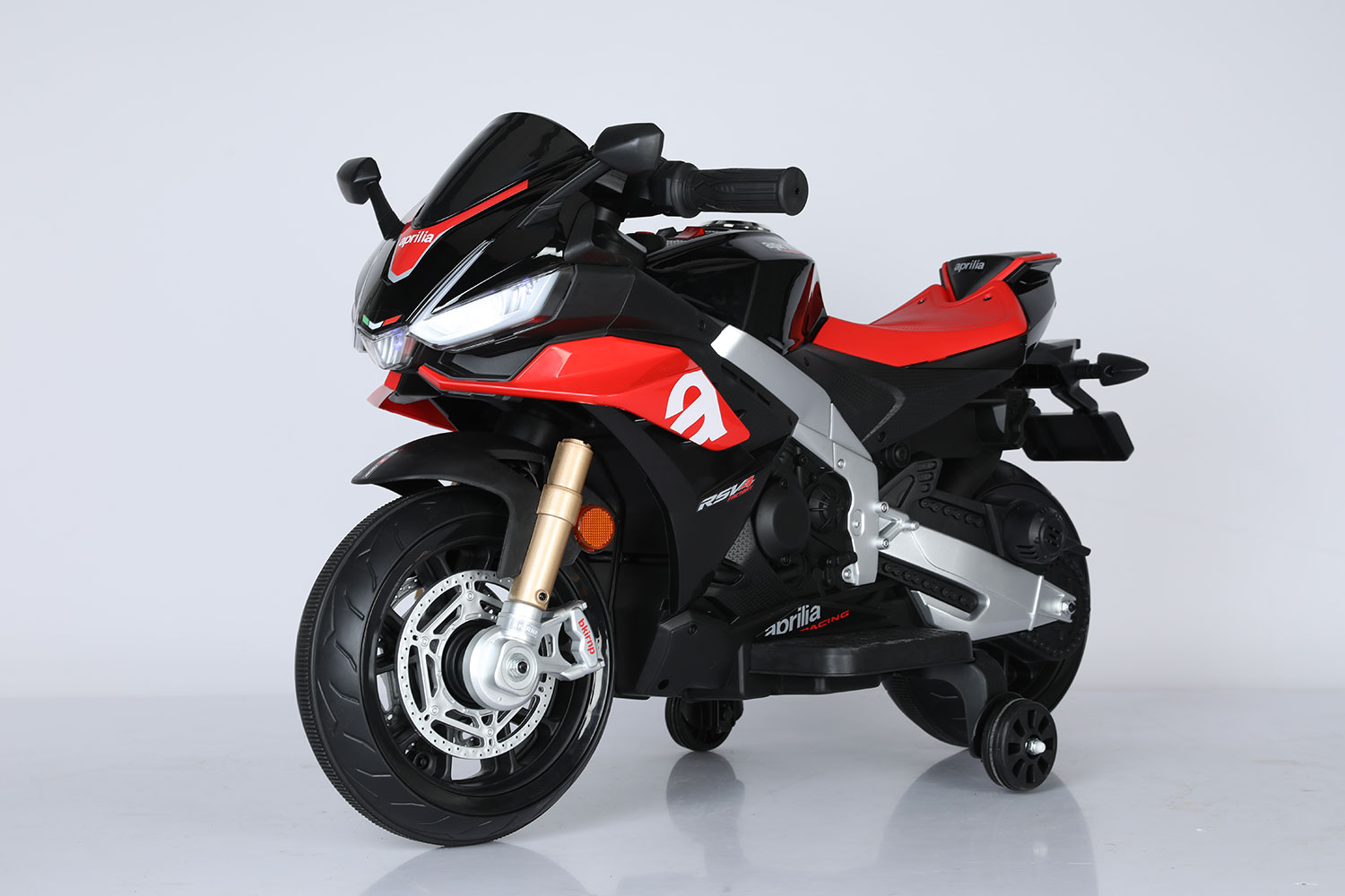 Moto Elettrica per Bambini 12V con Licenza Aprilia RSIV Small Nera