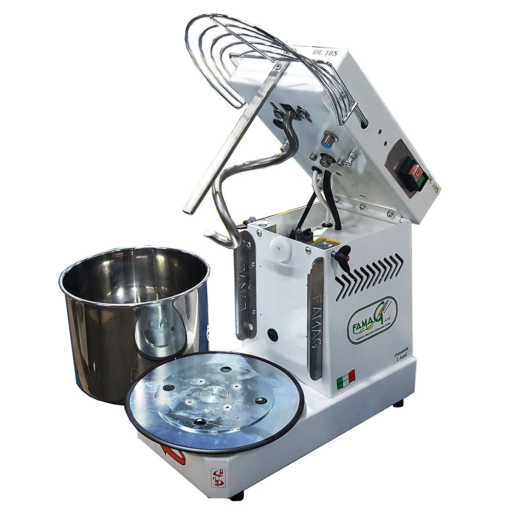 Image of Impastatrice a Spirale Ribaltabile Vasca Estraibile 8Kg 400W Famag IM 10S