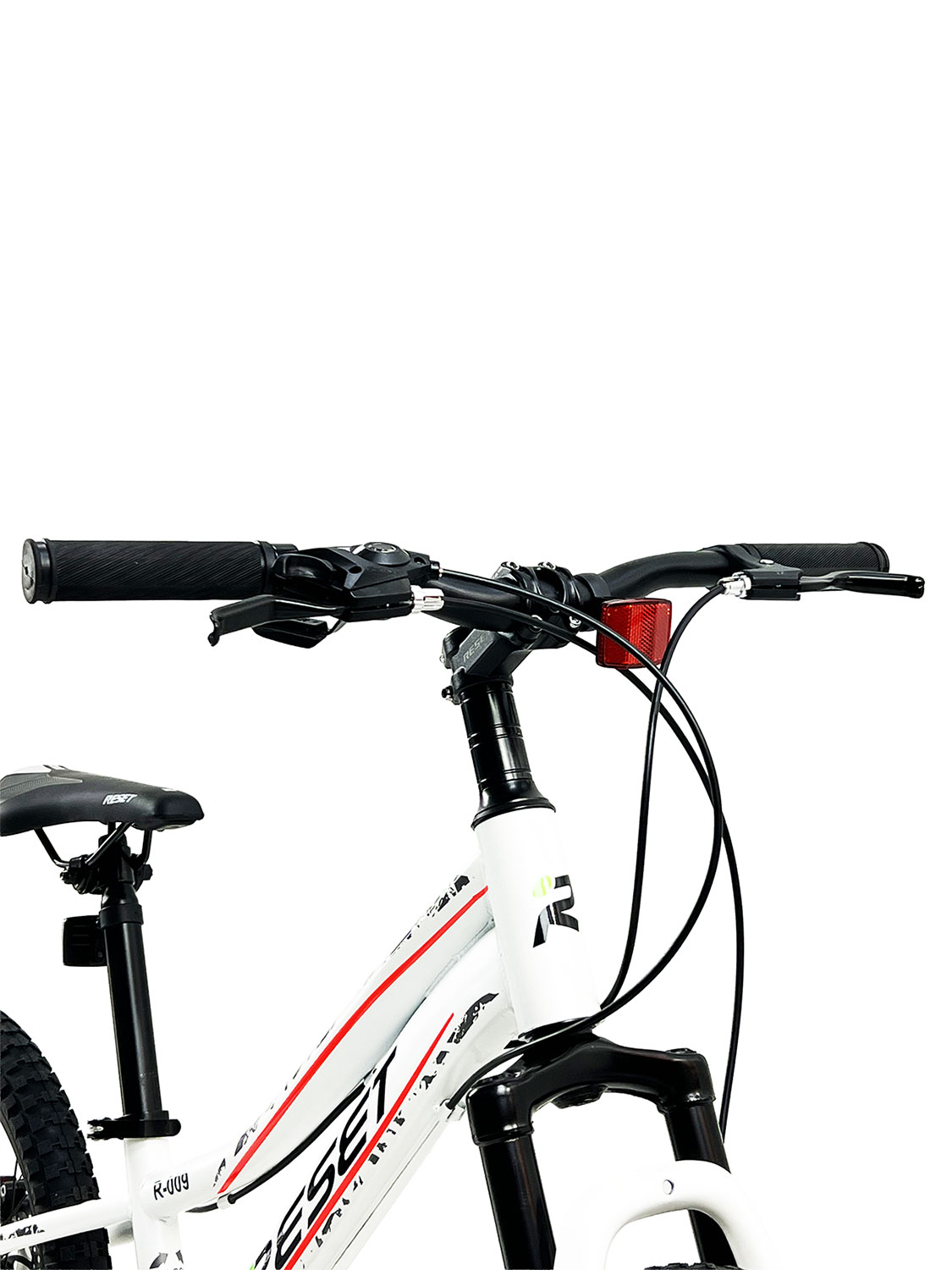 Bicicletta Mountain Bike per Bambini Unisex 20" MTB Phoenix 7V in Acciaio Bianco...