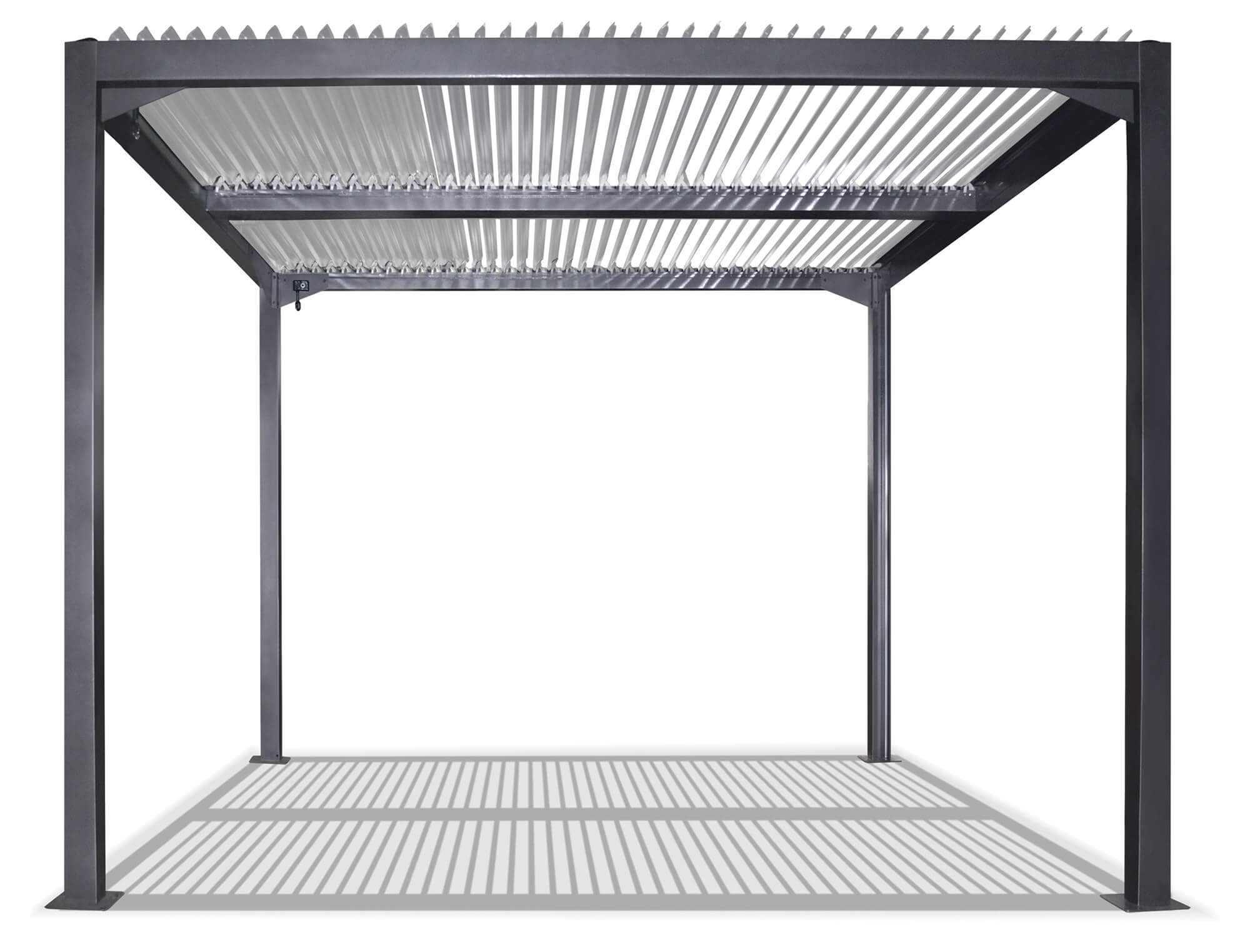 Pergola da Giardino 3x3m in Alluminio Antracite...