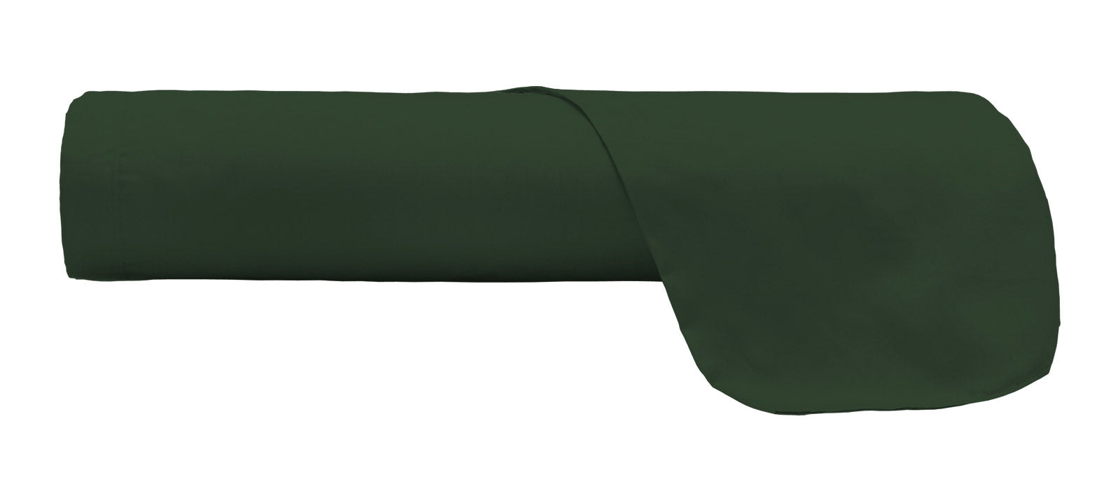 Lenzuolo Sopra Singolo in Cotone Tinta Unita Verde Oliva...