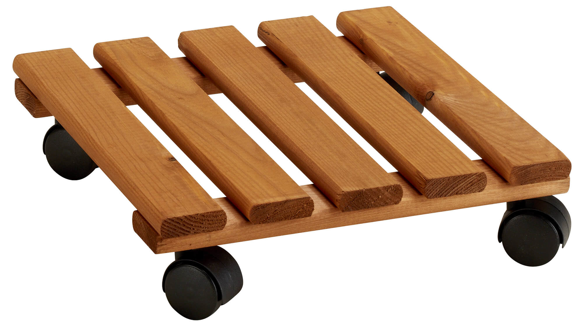 Carrellino Portatutto Vasi Fioriere 30x30 cm in Legno Larice...