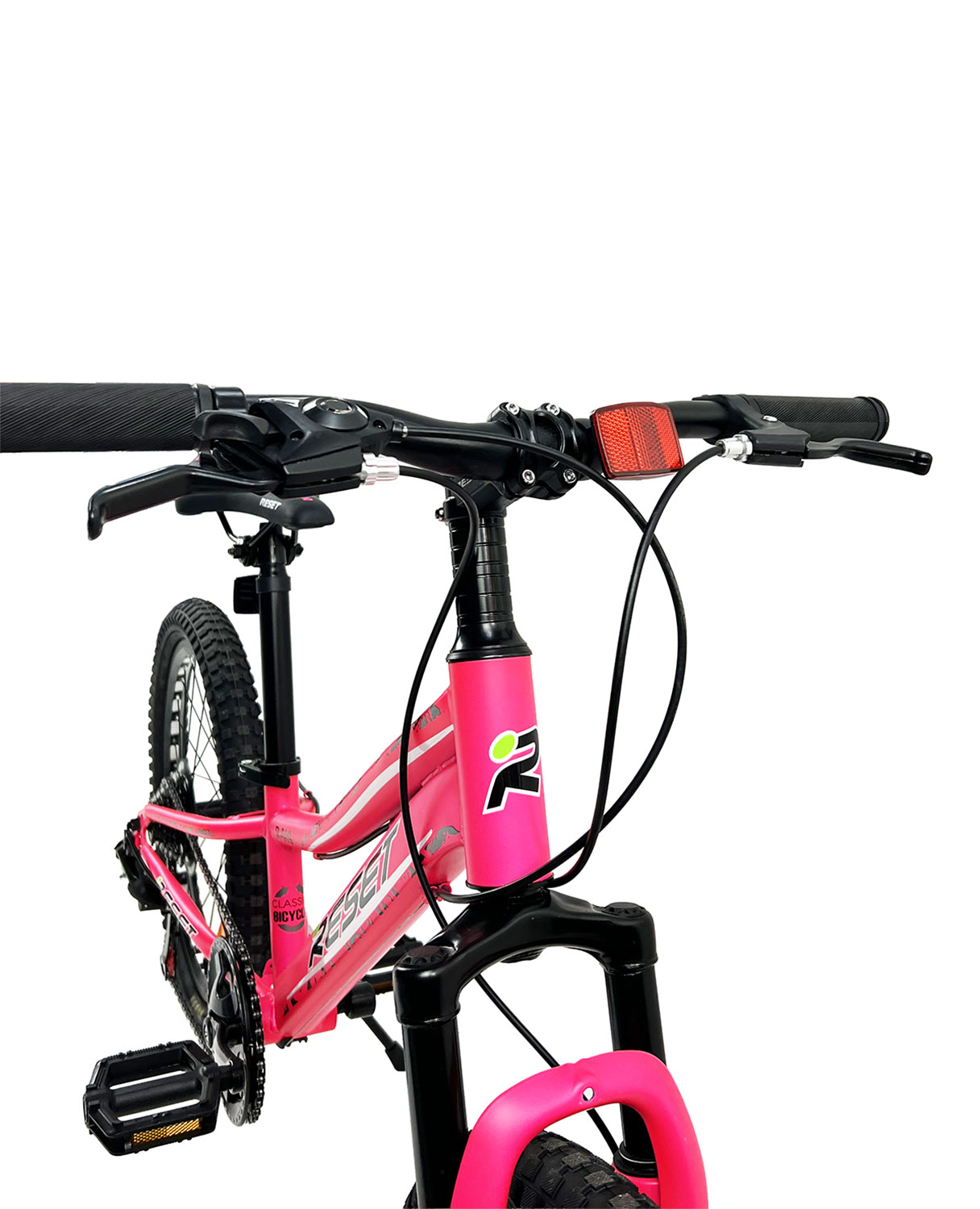 Bicicletta Mountain Bike per Bambini Unisex 20" MTB Phoenix 7V in Acciaio Fucsia...