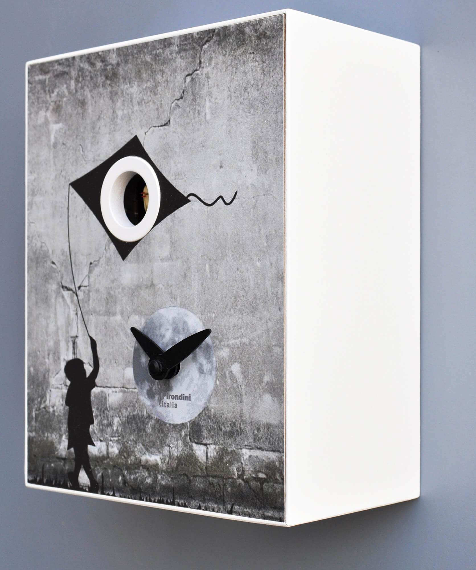 Orologio a Cucù da Parete 16,5x20x10cm Pirondini Italia D'Apres Bansky...