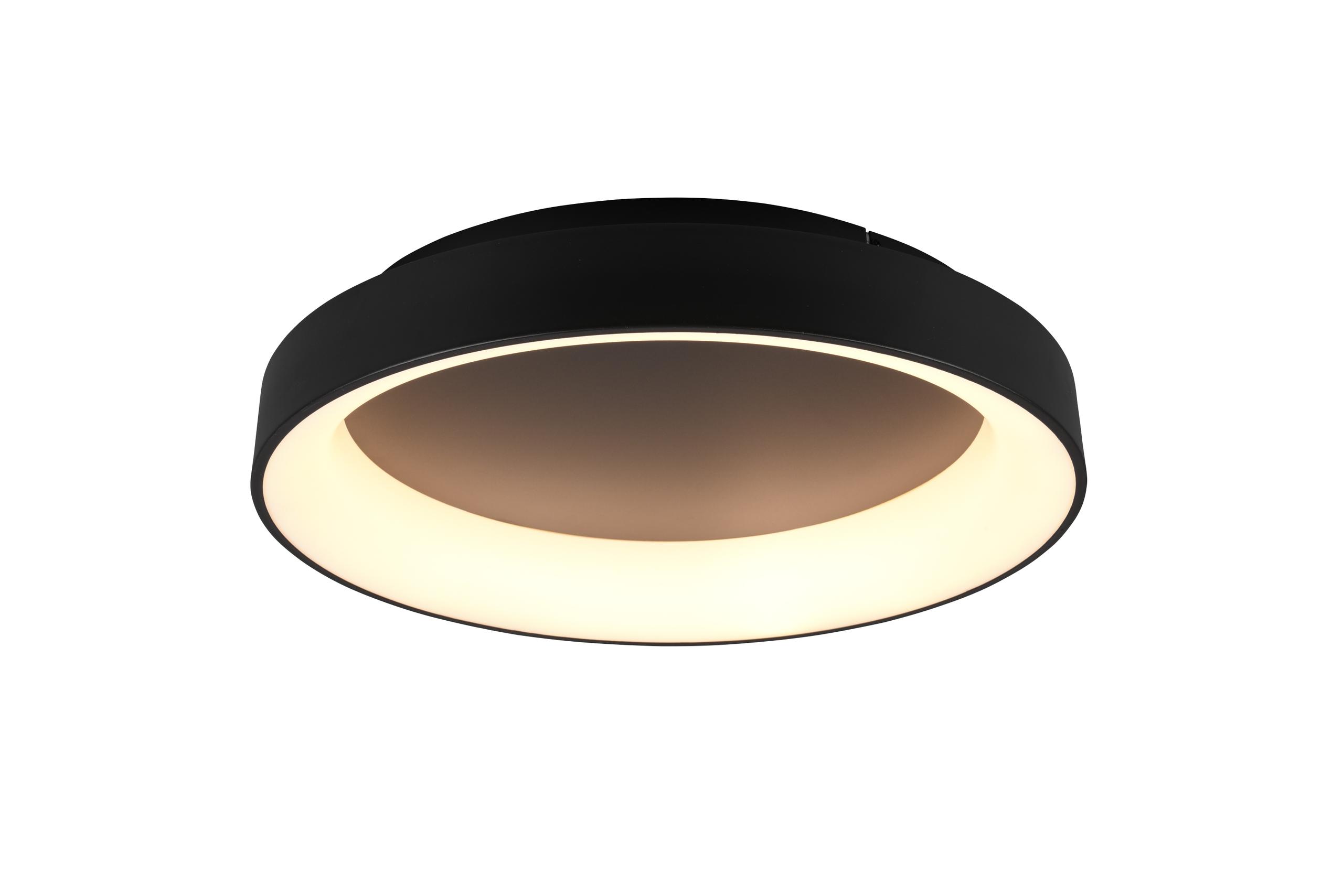 Plafoniera da Interno a Led in Metallo Nero Opaco