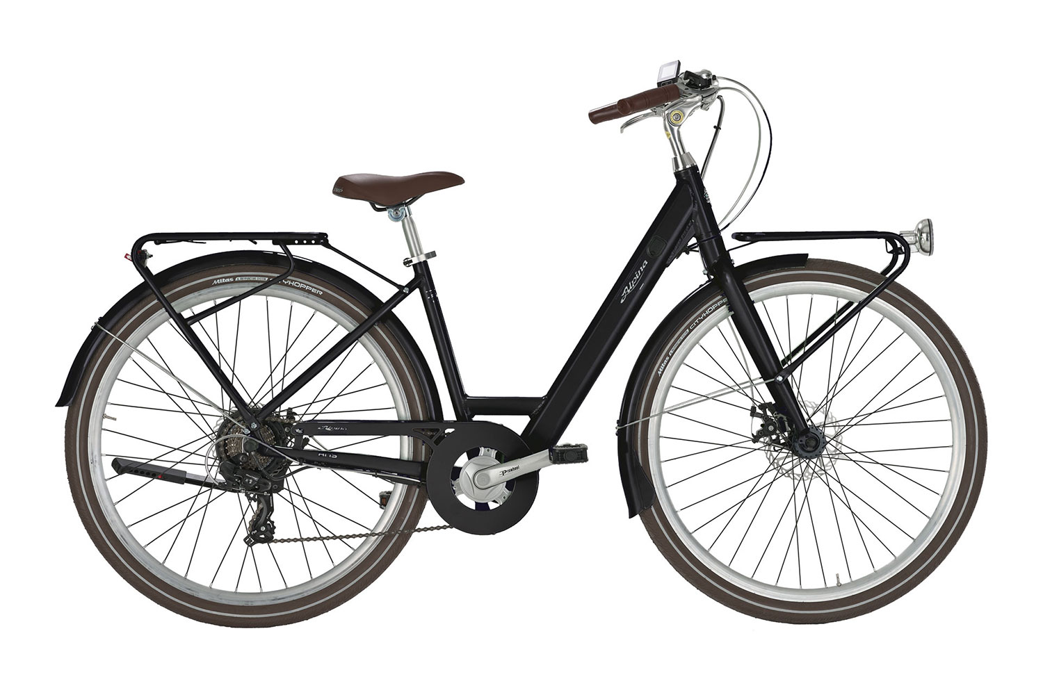 Bicicletta a Pedalata Assistita da Donna 28 Autonomia fino a 50km Batteria 10,2 Ah Aris Nero