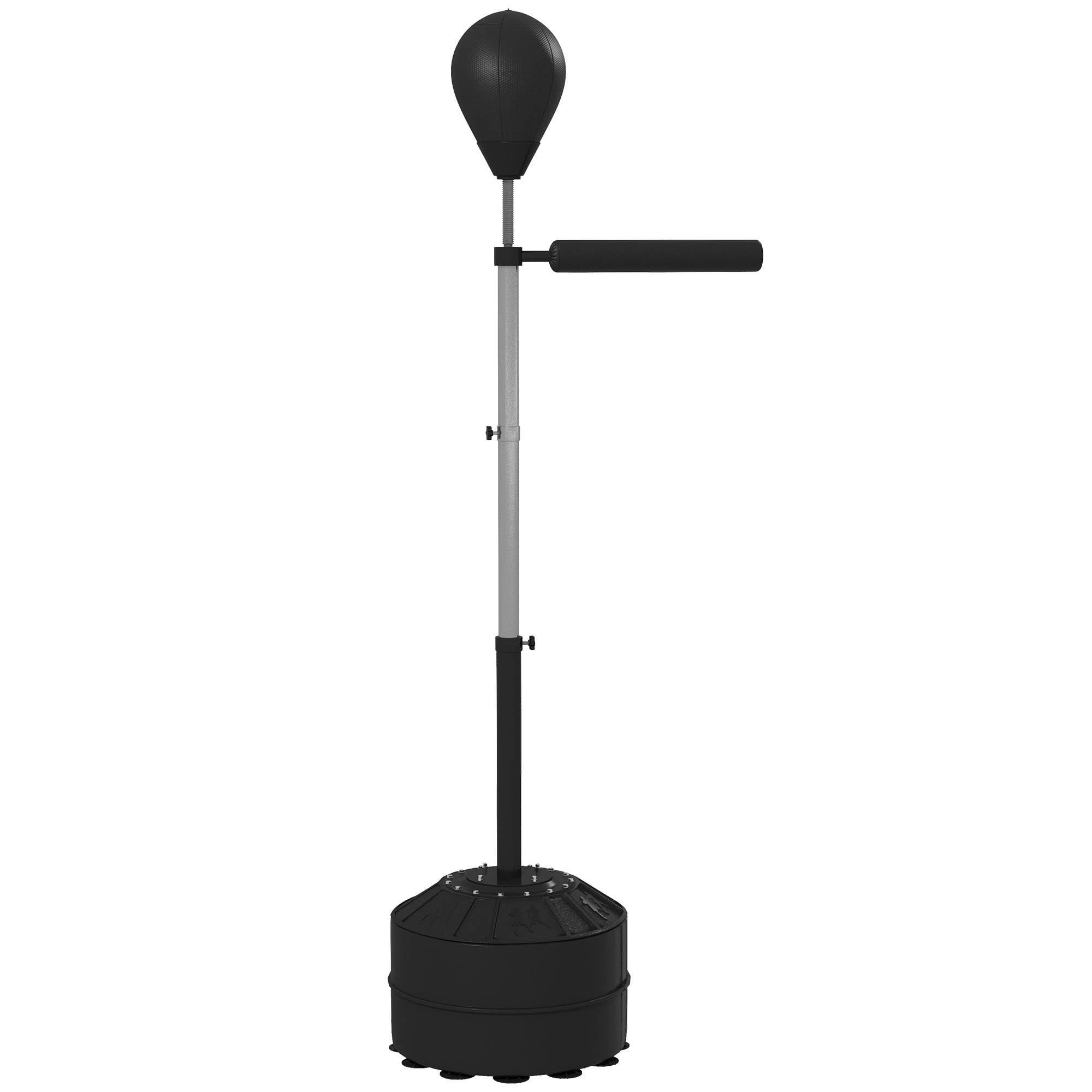 Image of Punching Ball con Barra Girevole per Adulti e Altezza Regolabile 1.6-2m Nero
