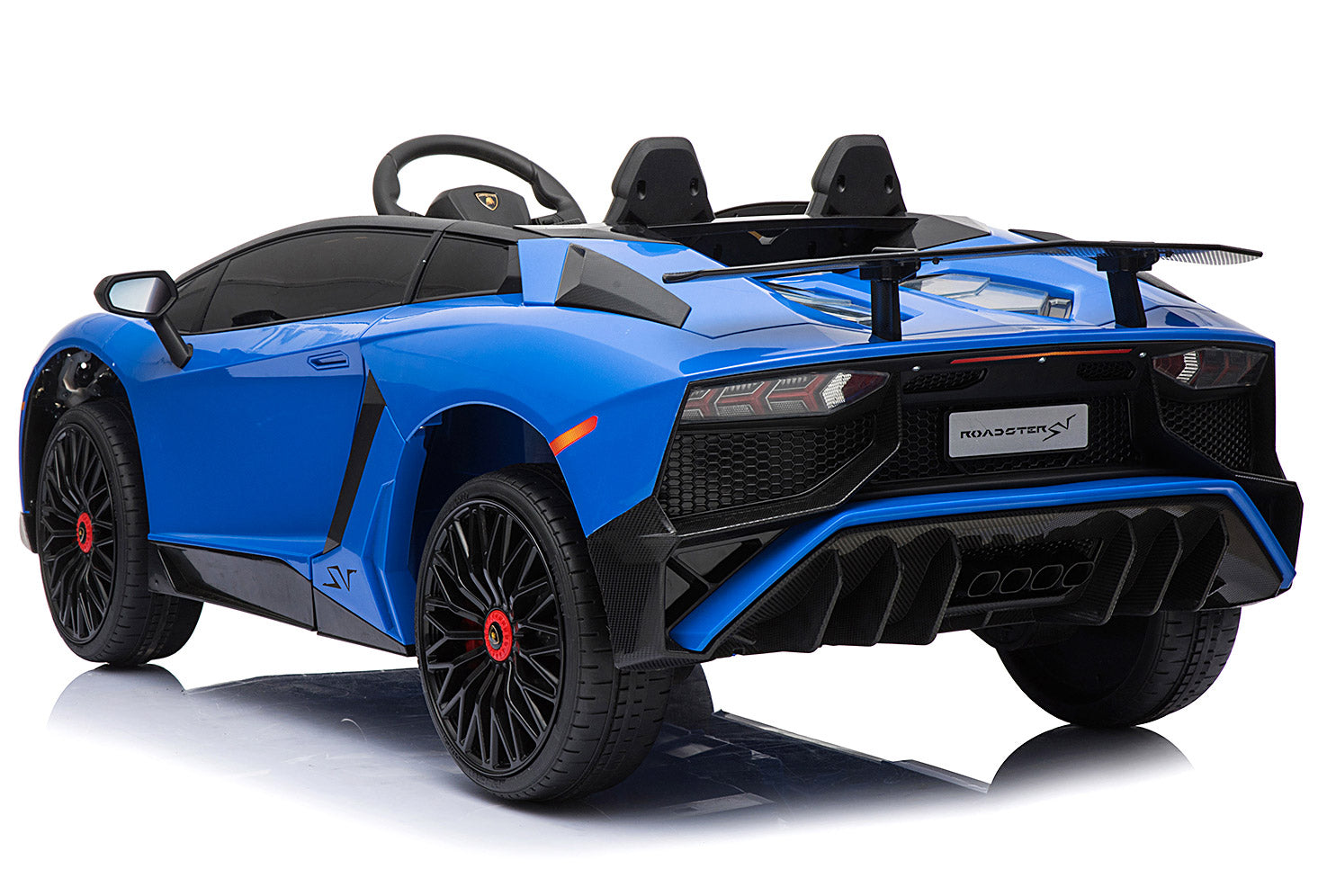 Macchina Elettrica per Bambini 12V con Licenza Lamborghini Aventador Roadster SV Blu...