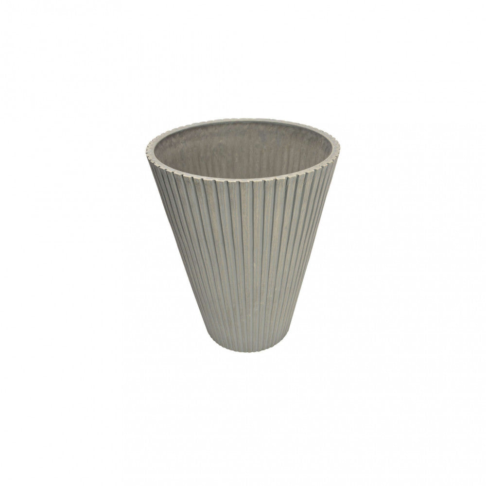 Image of Vaso Grande Iris Ø39x46 cm in Fibra sintetica Antracite