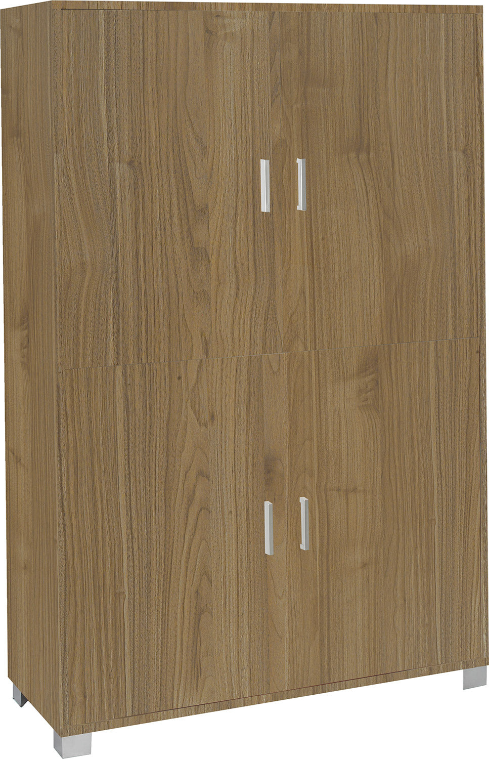 Mobile Multiuso 4 Ante 107x162x41 cm Noce Stelvio...