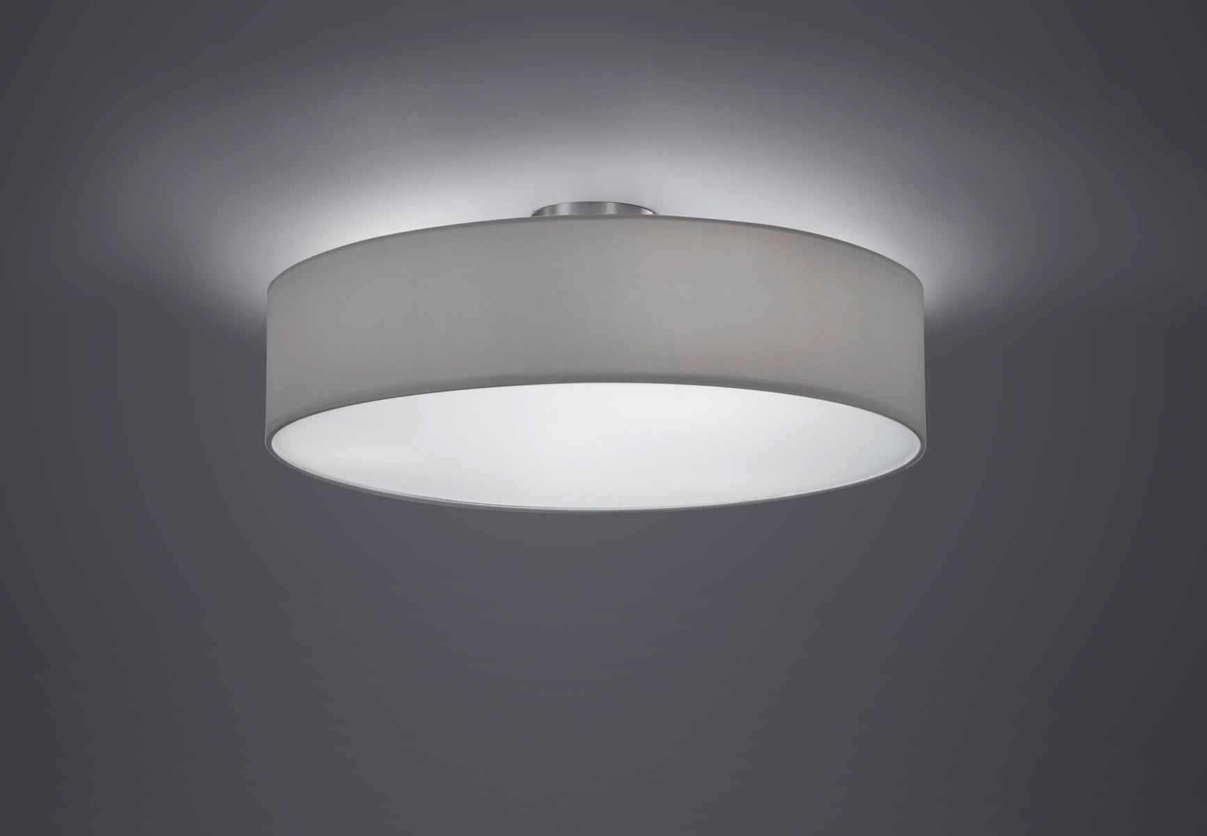 Plafoniera da Interno E27 in Metallo Nickel Opaco...