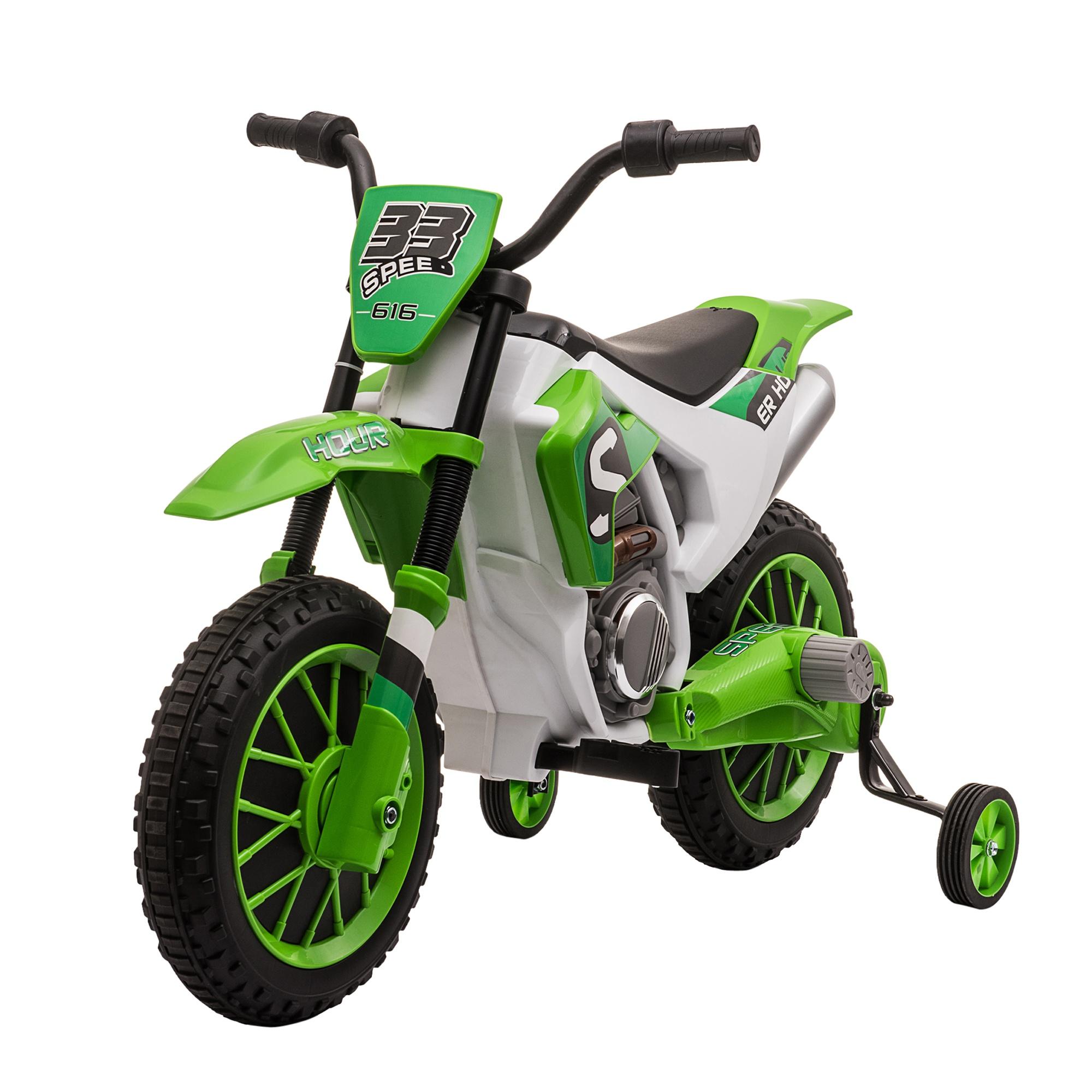 Image of Moto Elettrica per Bambini 12V Motocross Verde