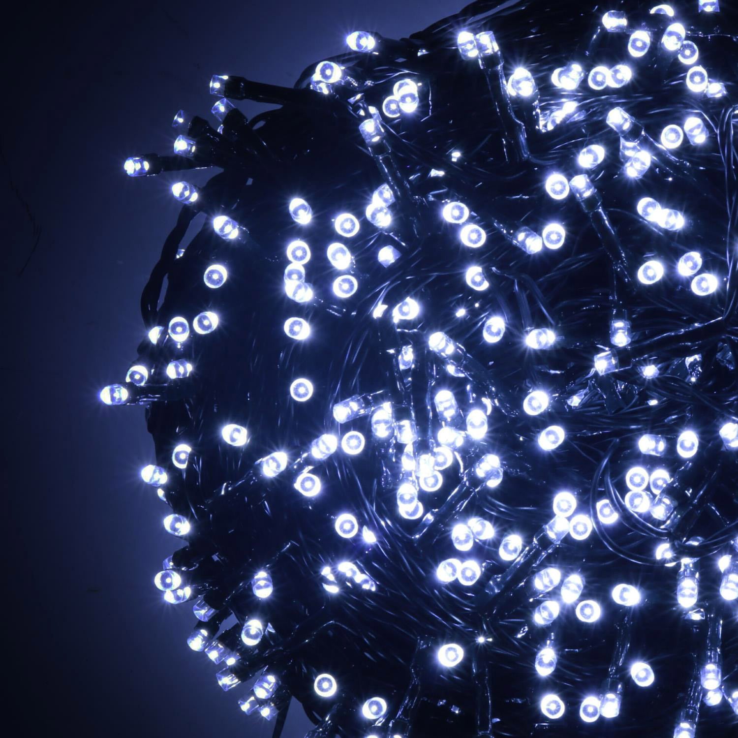 Image of Luci di Natale filo 1000 Led bianco frossodo con controller 53m