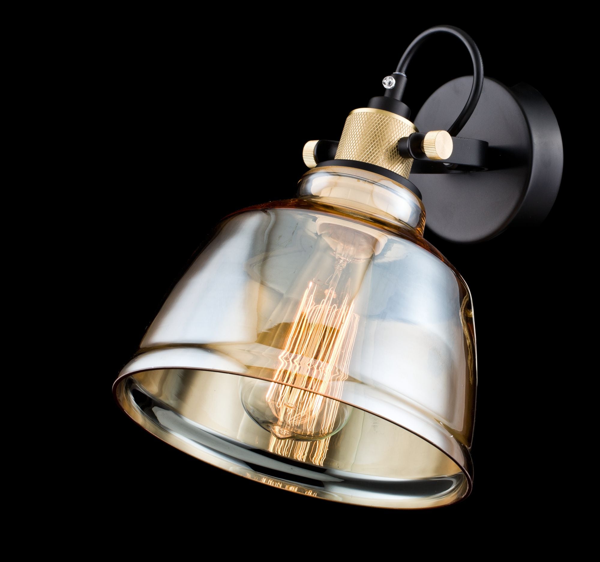 Lampada da parete Pendant in Metallo Irving Nero...