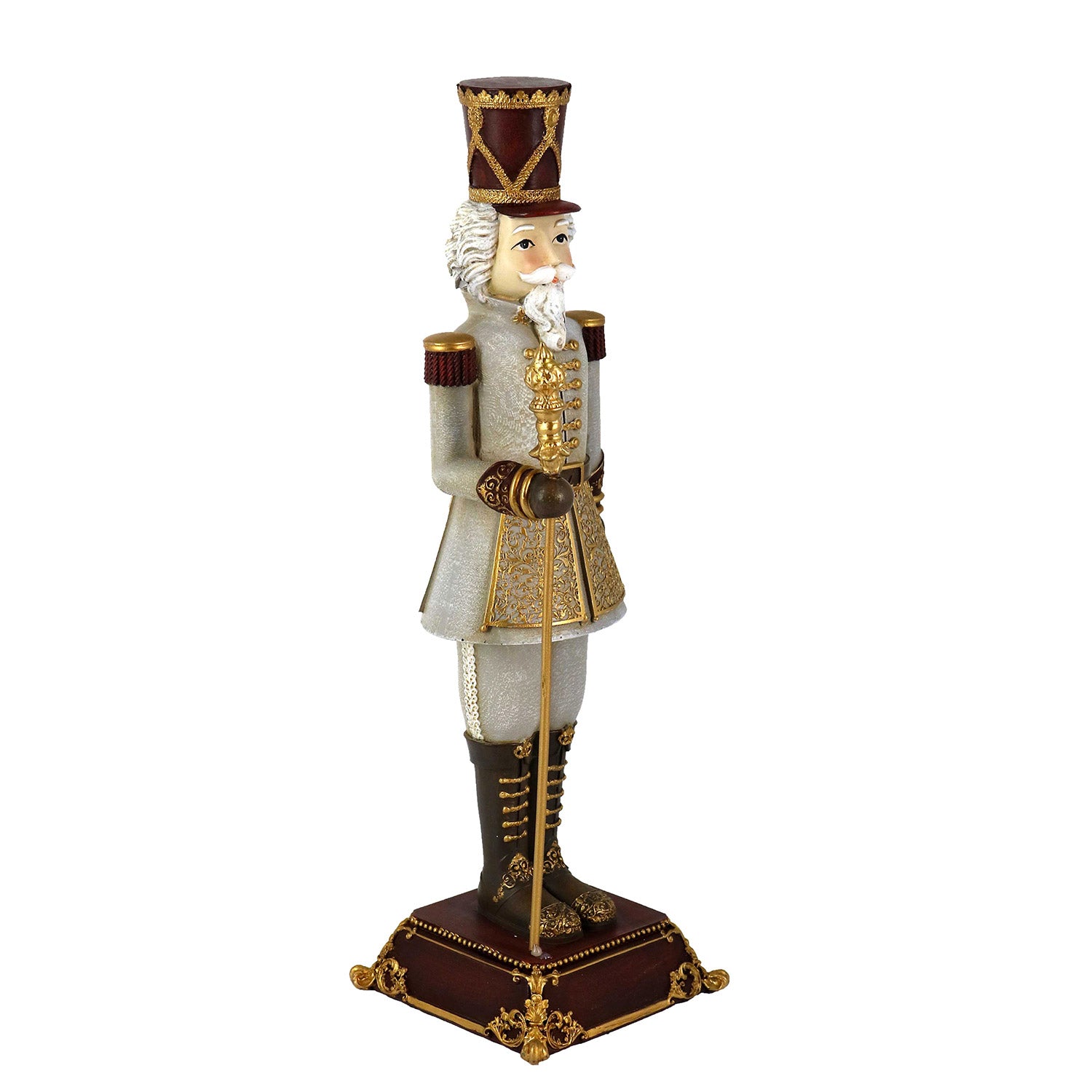 Soldatino Schiaccianoci in Resina oro cm 10x10xh31,5...