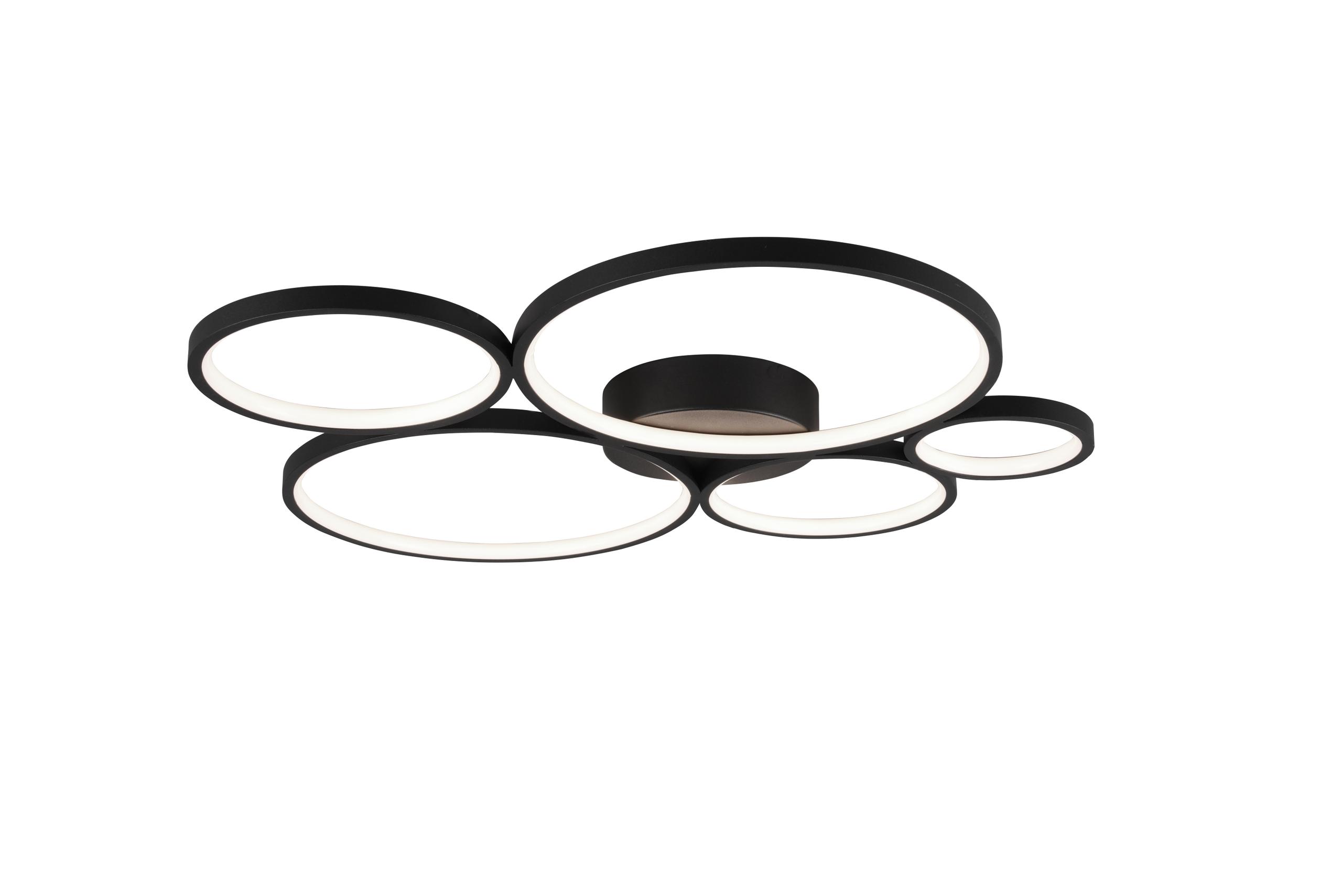 Plafoniera da Interno a Led in Metallo Nero Opaco