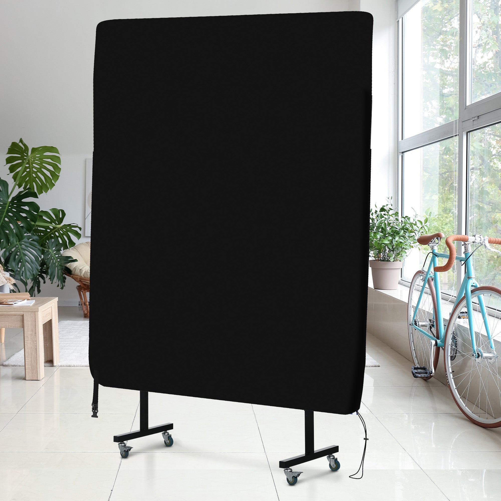 Copertura Tavolo da Ping Pong 257x153x5 cm in Polietilene Nero...
