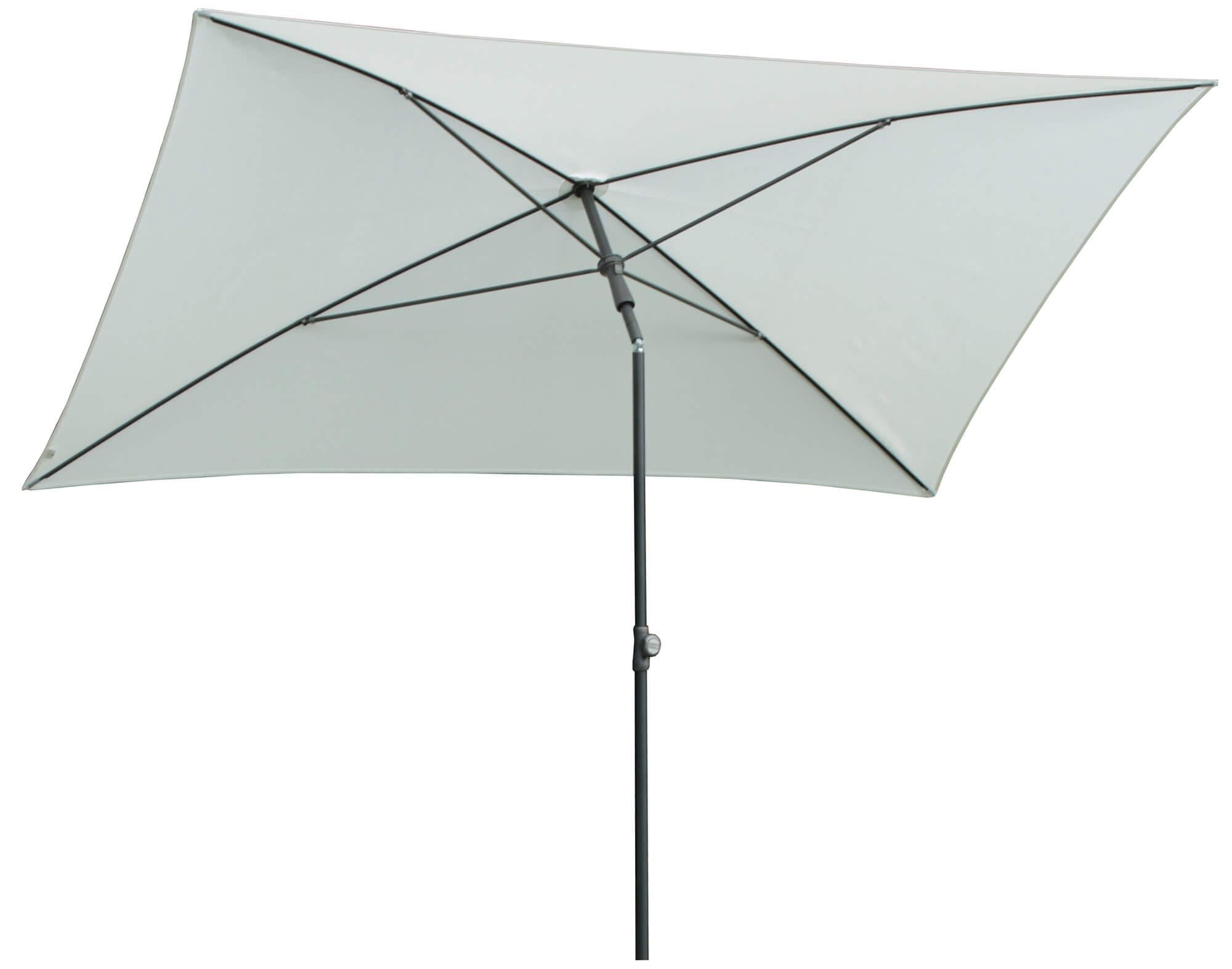 Ombrellone da Giardino 2,4x1,5 m Palo Ø27 mm in Acciaio Maffei Kronos Ecrù