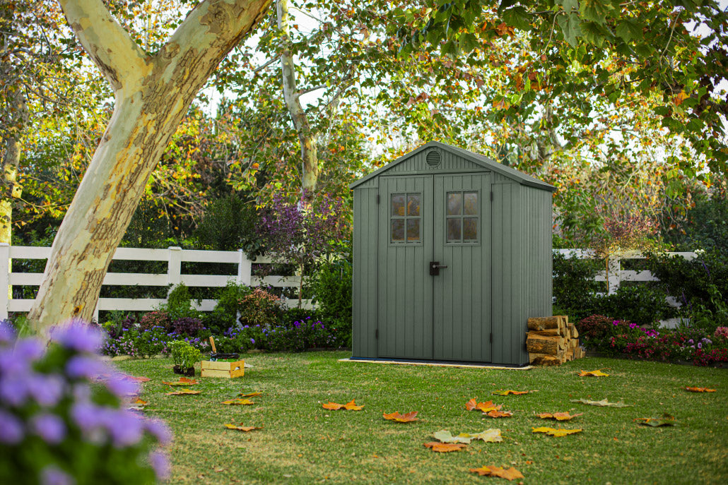 Casetta da Giardino Porta Attrezzi 190x122x221 cmin Evotech+ Keter Darwin 6x4 Verde...