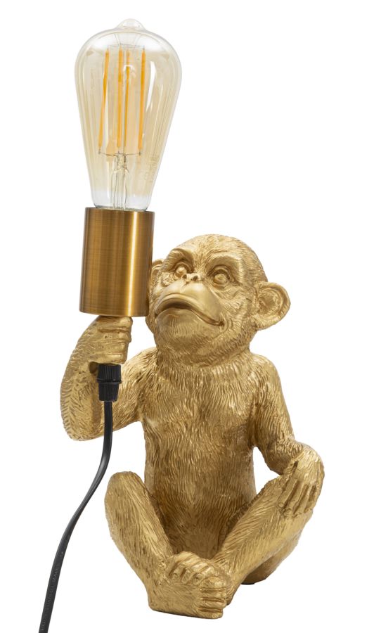Lampada da Tavolo Monkey 17x14,5x25 cm in Poliresina