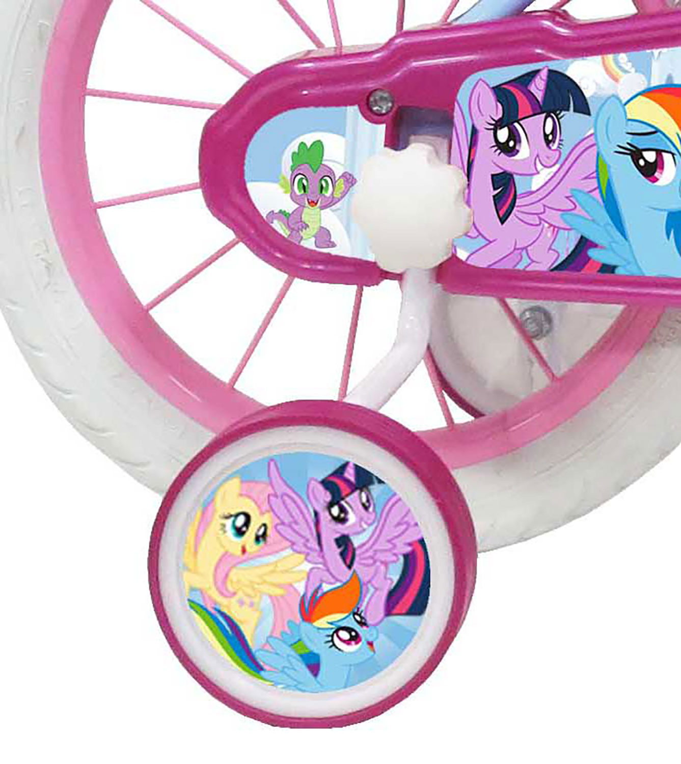 Bicicletta per Bambine 14" My Little Pony Freni Caliper e Stabilizzatori in Acciaio Hi-Ten Azzurro...