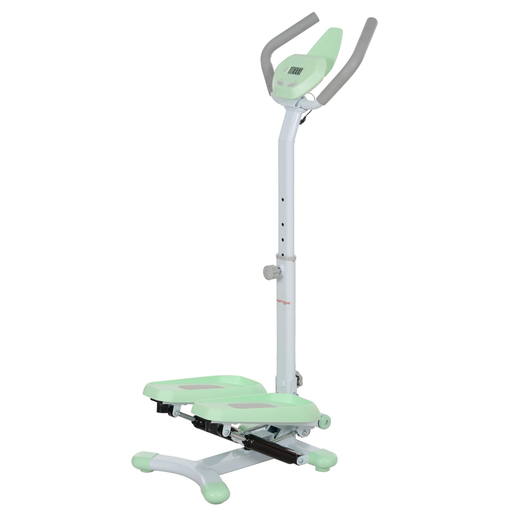 Image of Stepper Monitor LCD con Manubrio e Gradino Regolabile 48x38x108-118 cm Verde