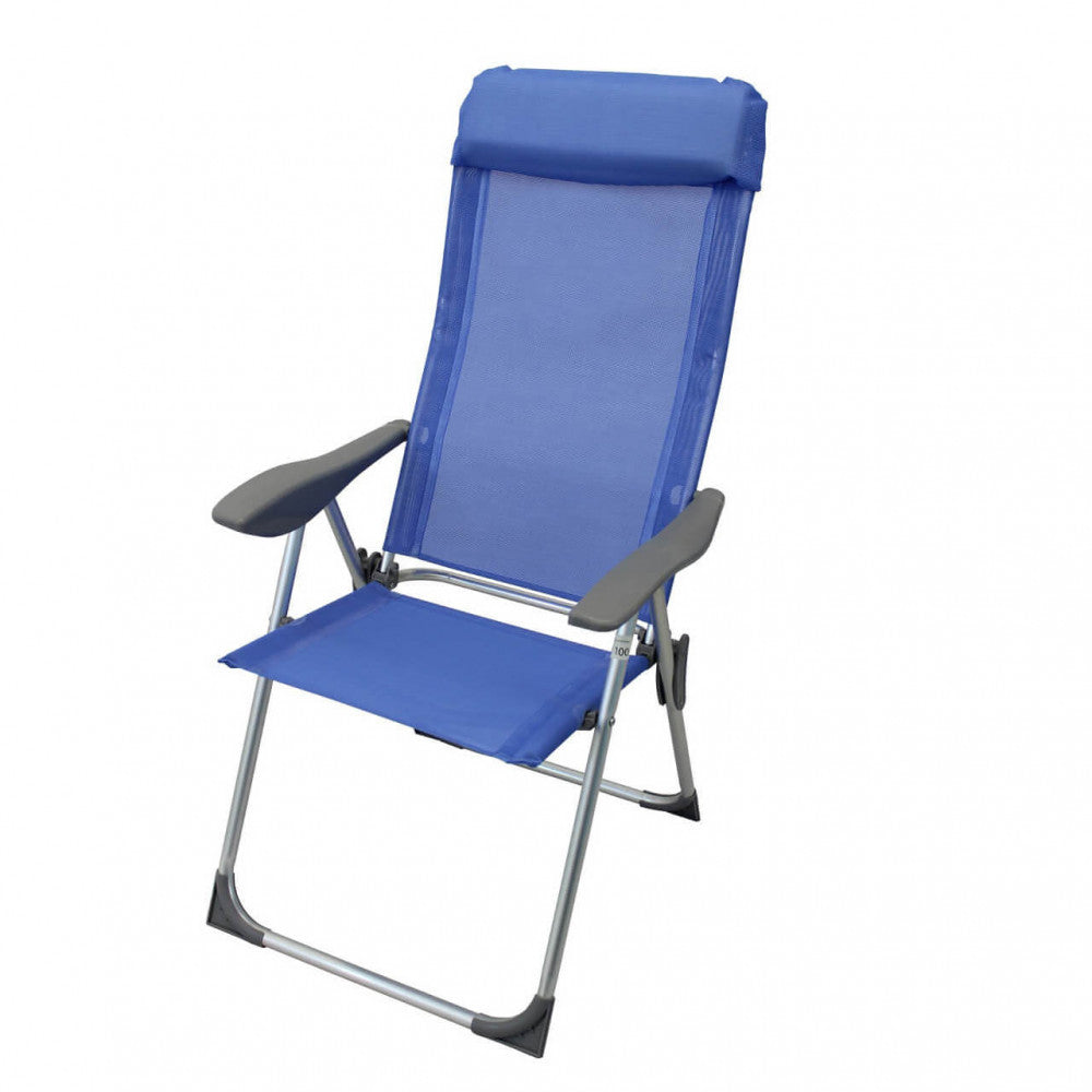 Sdraio Giulia 59x60x109 h cm in Textilene Blu...