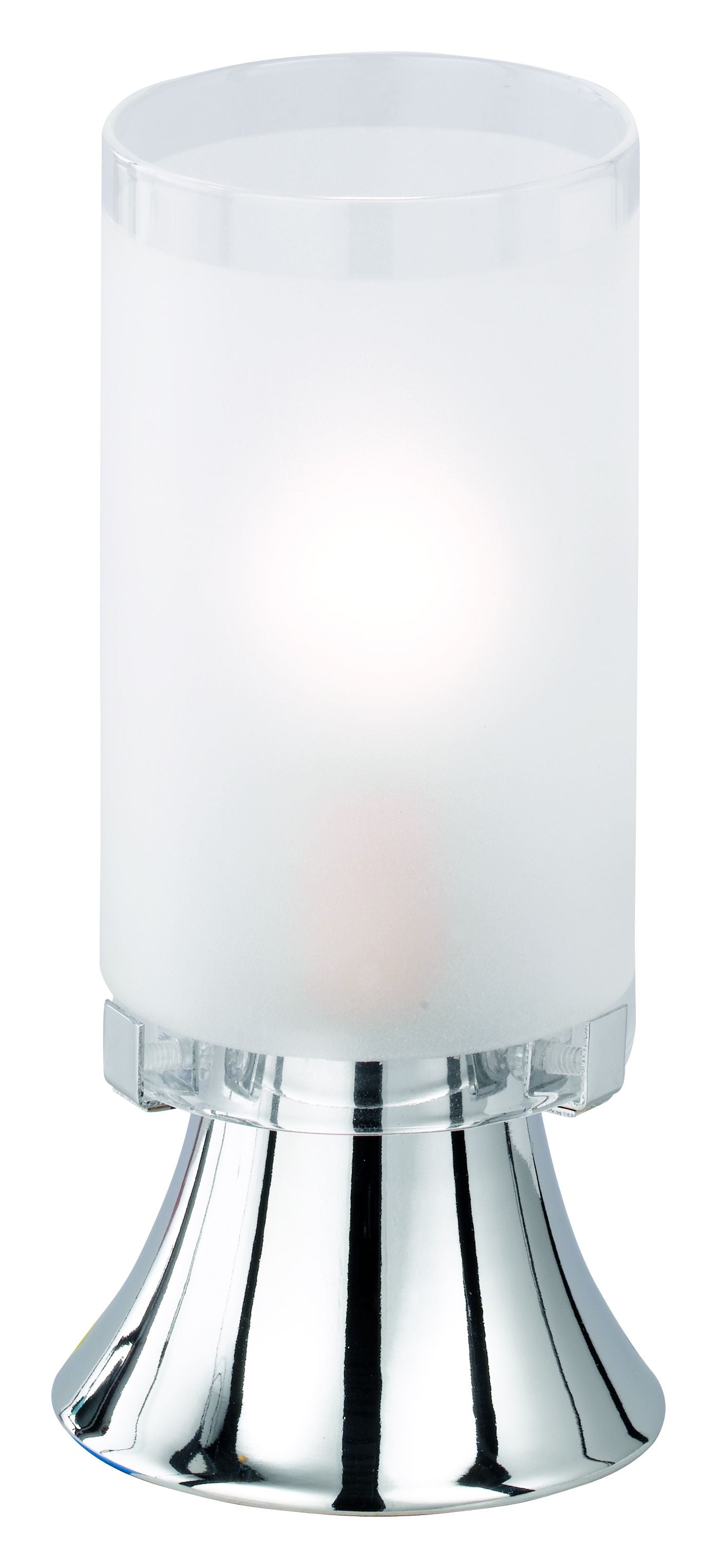 Lampada tavolo da Interno E14 in Metallo Cromo