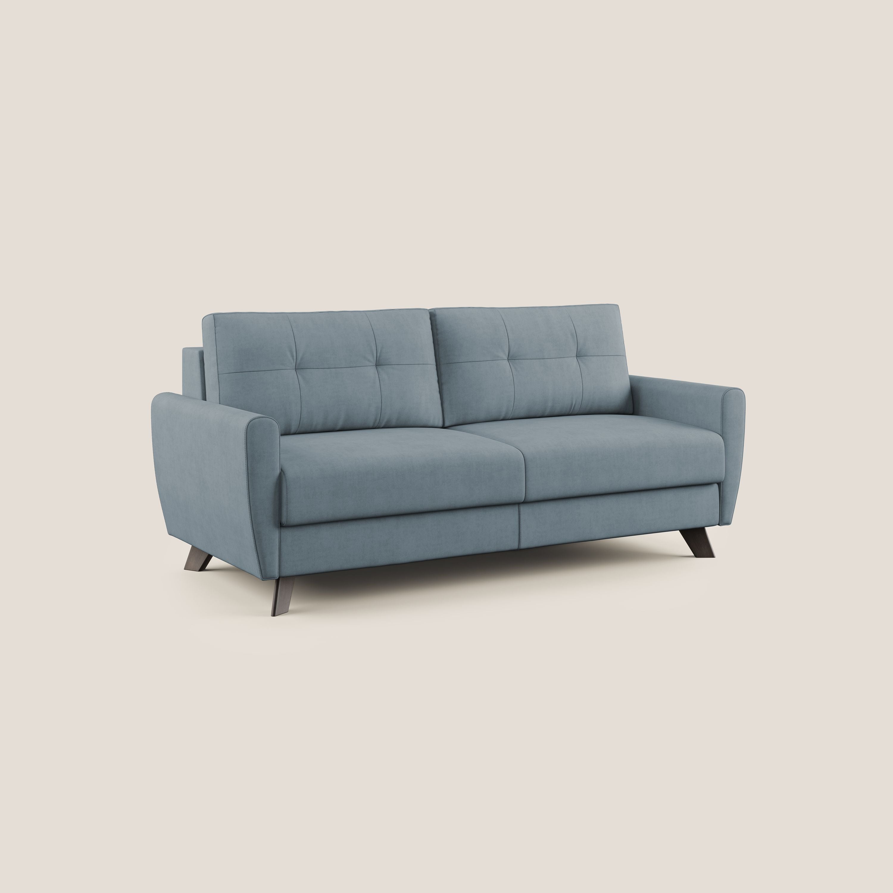 Divano Letto 3 Posti 188x97x96 cm in Tessuto Carta Da Zucchero