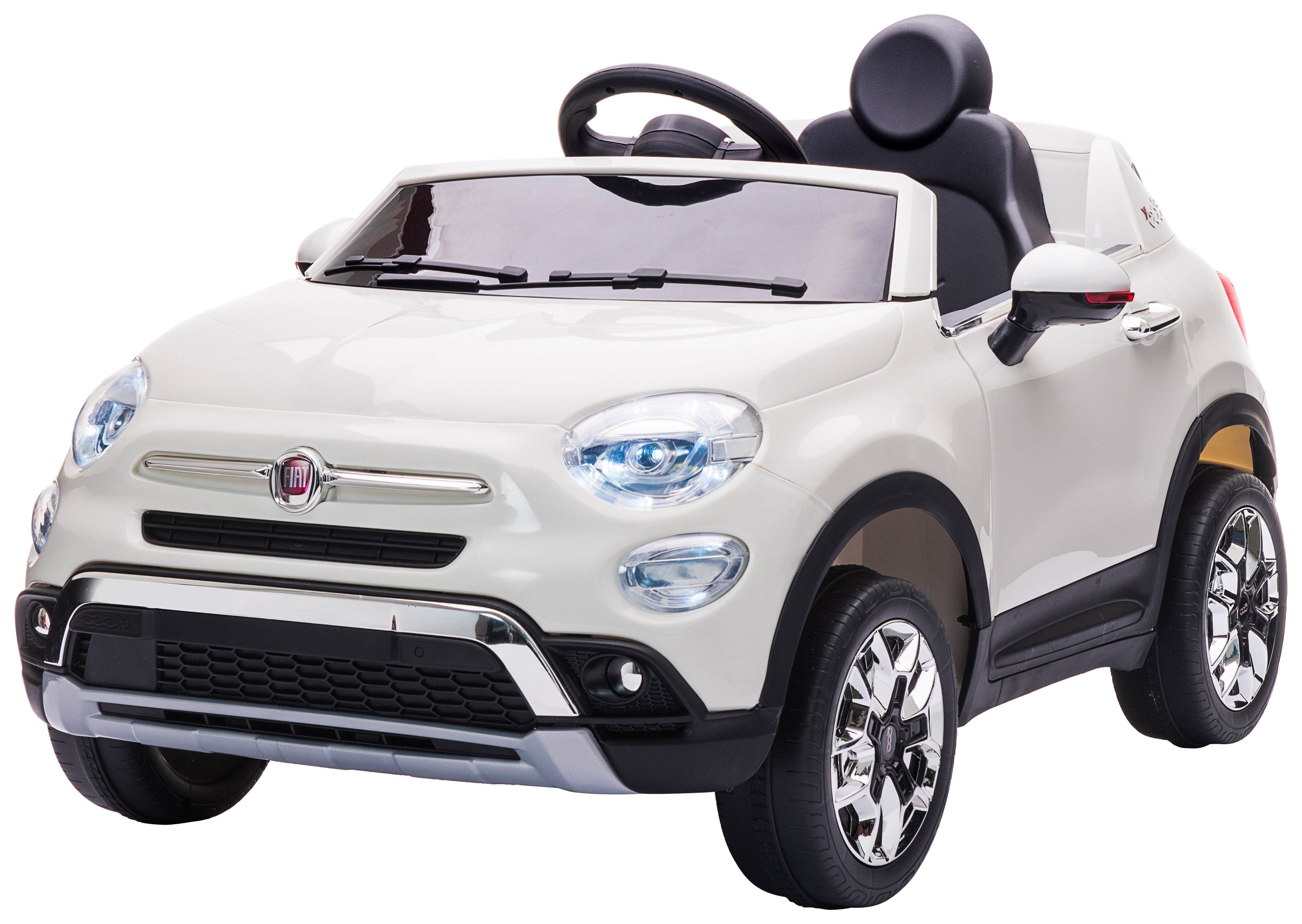 Macchina Elettrica per Bambini 12V con Licenza Fiat 500X Bianca...