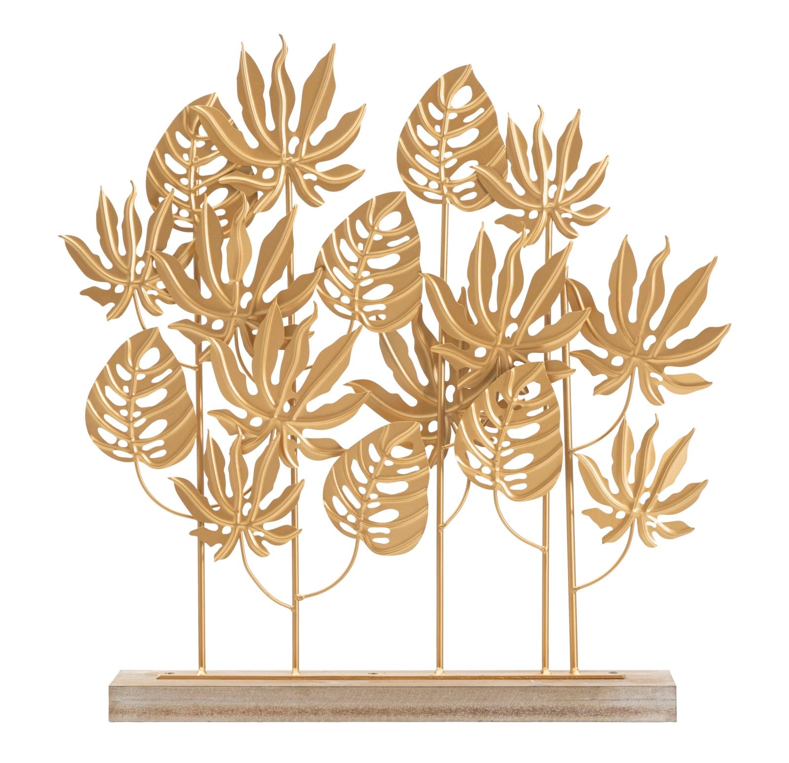 Image of Scultura Palm 56x10x57,5 cm in Ferro e MDF Oro