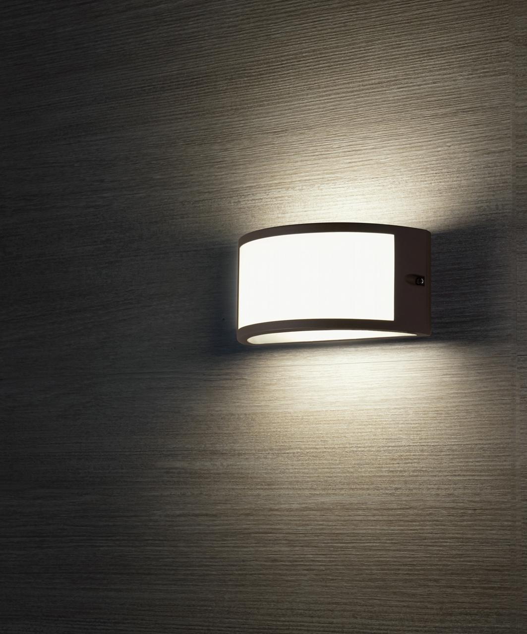 Applique da Esterno a LED 10W a Mezza Luna Sovil Petit Marrone...