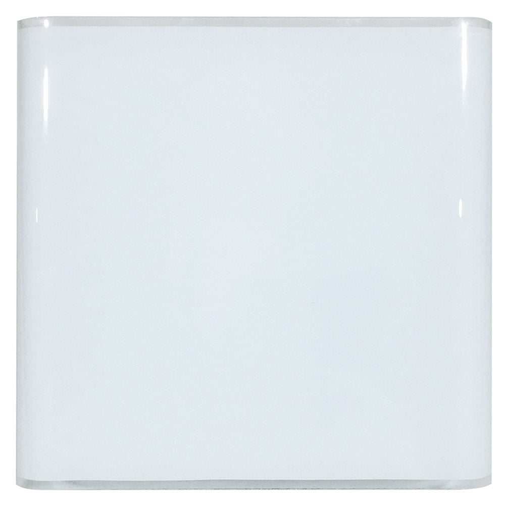 Image of Plafoniera 1xE27 Montatura Bianca Vetro Lastra Bianco E-Energy Altea