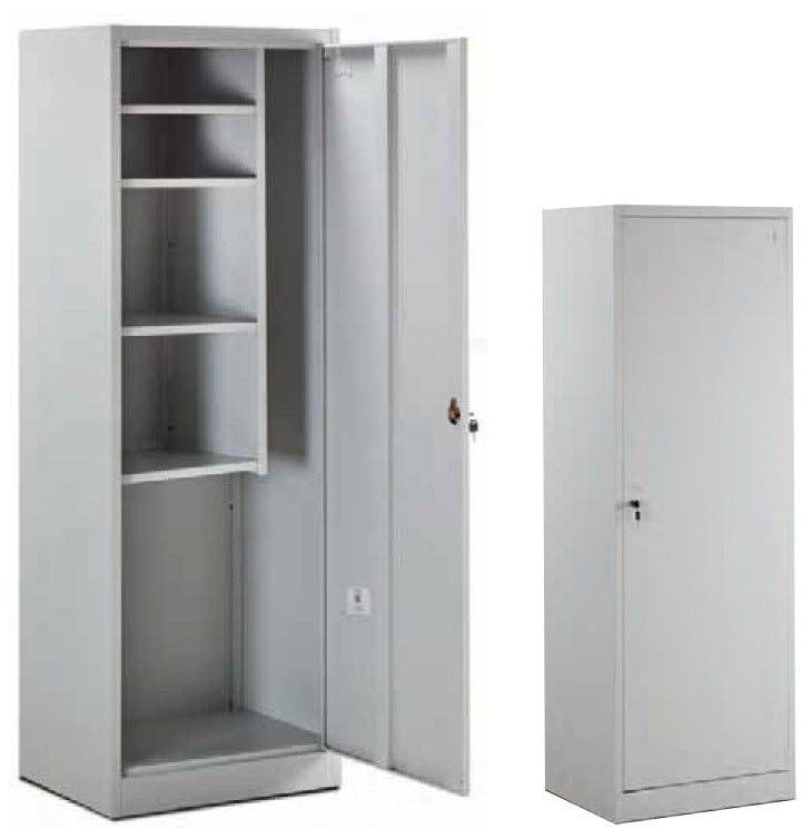 Armadio Multiuso Portascope 4 Ripiani in Metallo Fadi Grigio...