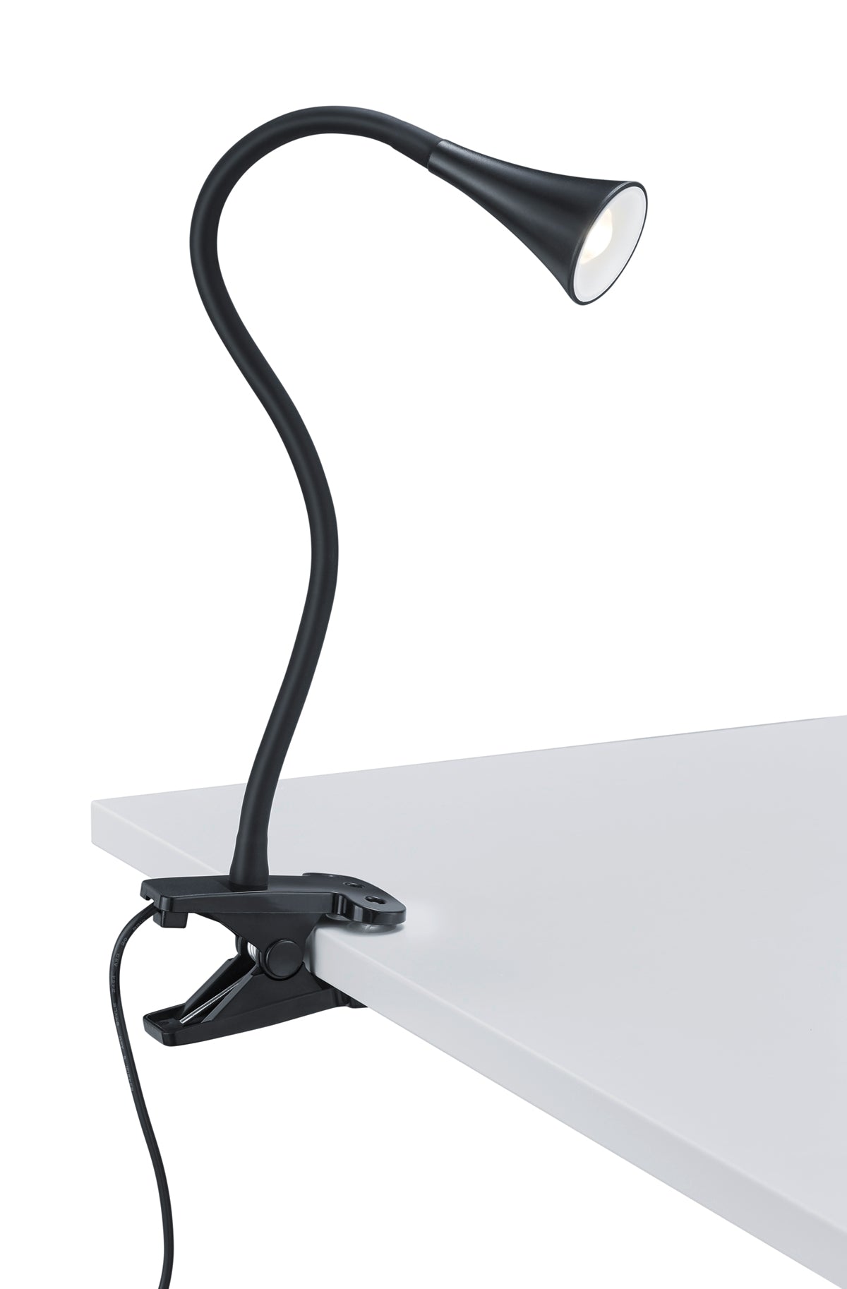Image of Lampa a morsetto da Interno a LED in Plastica Nero