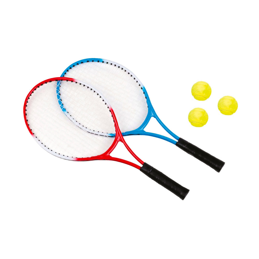 Set 2 Racchette da Tennis 59 cm con 3 Palline e Borsa da Trasposto...