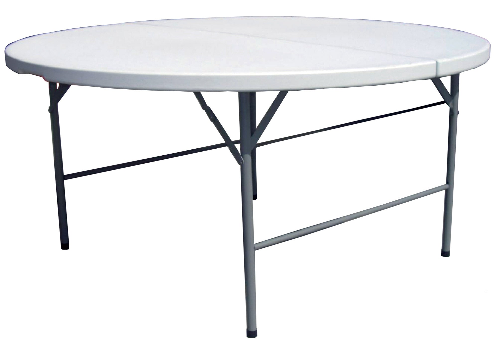 Tavolo Tondo Pieghevole da Catering Ø150 cm in Polietilene Vorghini Bianco
