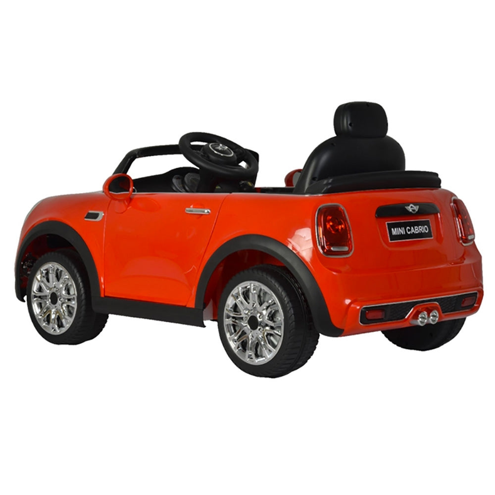 Macchina Elettrica per Bambini 12V con Licenza Mini Cooper Cabrio Rossa...